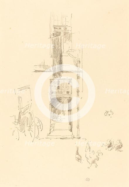 Cocks and Hens, Hôtel Colbert, 1891. Creator: James Abbott McNeill Whistler.