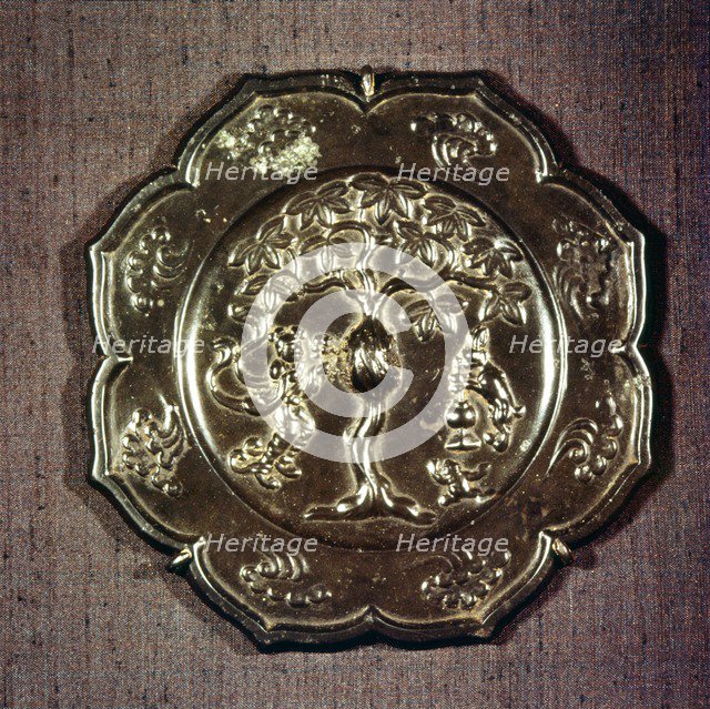 Chinese Bronze Mirror, T'ang Dynasty, 618-906. Artist: Unknown.
