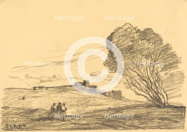 The Isolated Fort (Le Fort detache), 1874. Creator: Jean-Baptiste-Camille Corot.