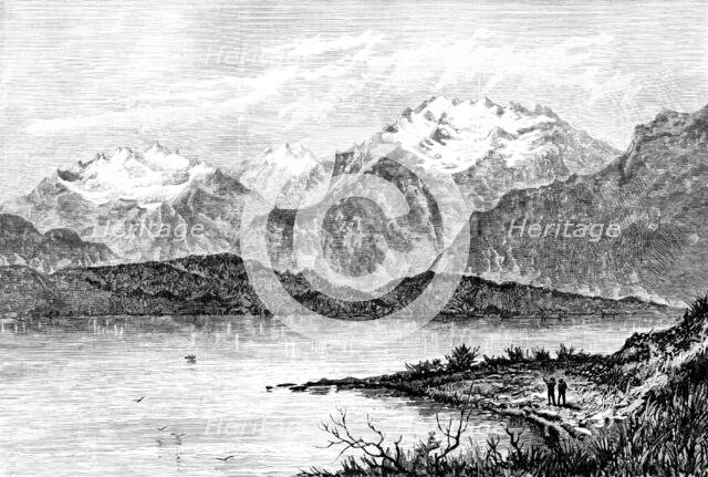 Te-Anau Lake, New Zealand, 1890. Creator: Unknown.