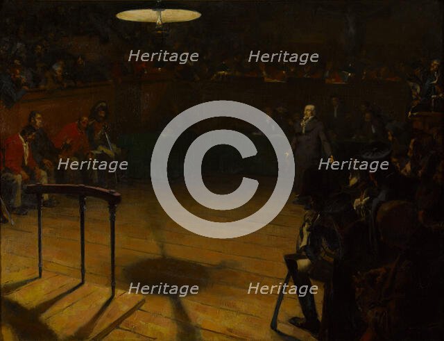 Jean Valjean before the Assize Court in Arras, 1904. Creator: Devambez, André Victor Édouard (1867-1943).