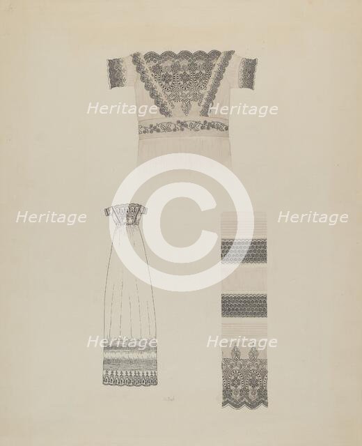 Infant's Dress, c. 1937. Creator: Joseph L. Boyd.