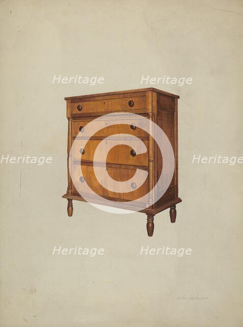 Chest of Drawers, 1935/1942. Creator: Arthur Matthews.