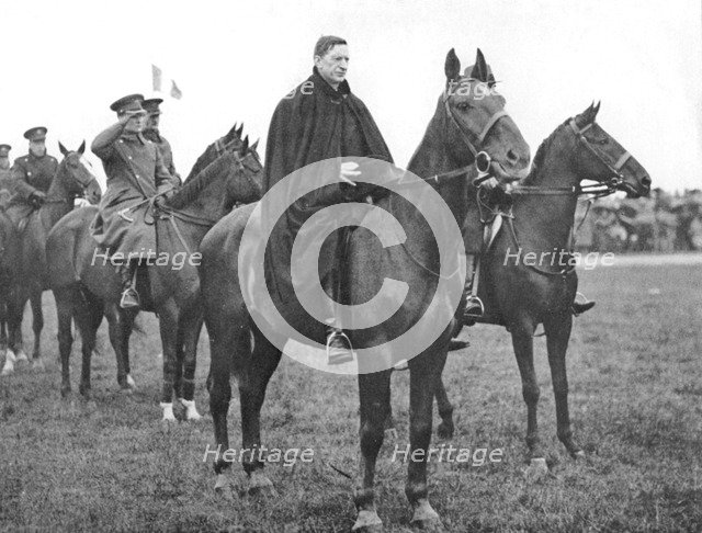 Eamon De Valera at a march-past of troops of the Irish Free State, Dublin, c1934-1935. Artist: Unknown