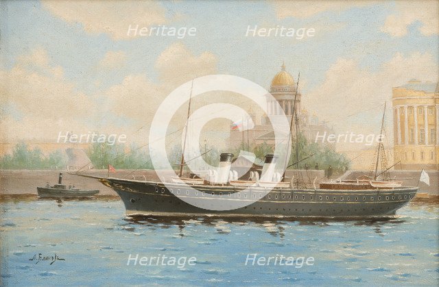 Imperial Yacht Standart on the Neva River, .