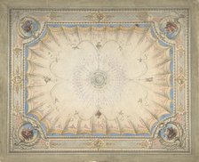 Ceiling Design for the Boudoir, Ardgowan, ca. 1868. Creator: Attributed to J. S. Pearse.