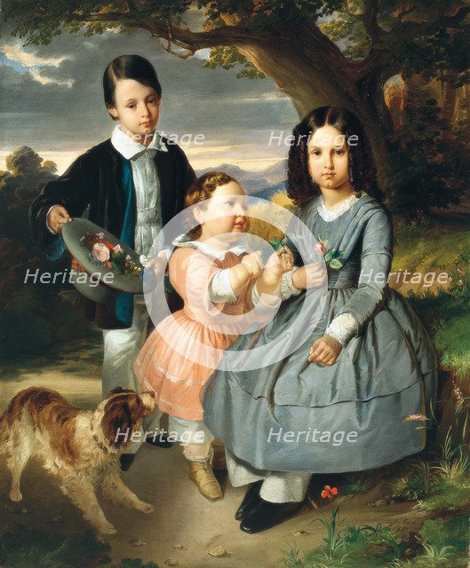 Children group portrait, 1851.