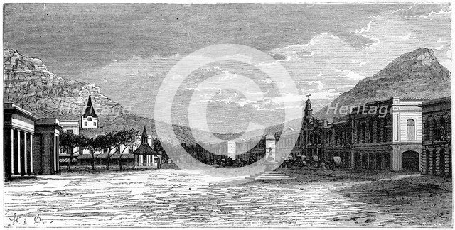 Cape Town, South Africa, 19th century.Artist: St de Dree