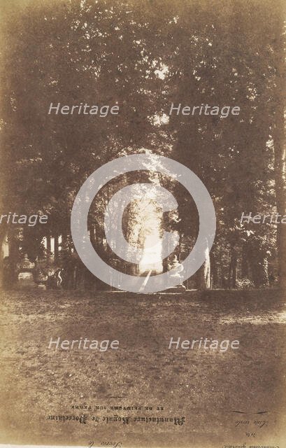 [Gardens of the Chàteau de Saint-Cloud], ca. 1853. Creator: Louis-Rémy Robert.