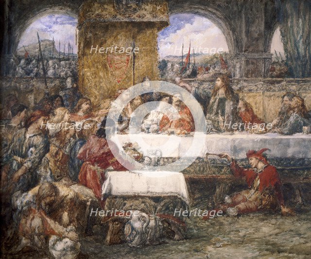 'Cedric's Toast', 1859.   Artist: Sir John Gilbert