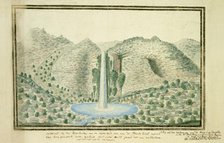 Waterfall at Drakenstein at the source of the Great Berg River, 1777-1786. Creator: Robert Jacob Gordon.