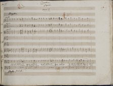 The autograph manuscript: Le nozze di Figaro, Opera buffa in four acts, 1785.