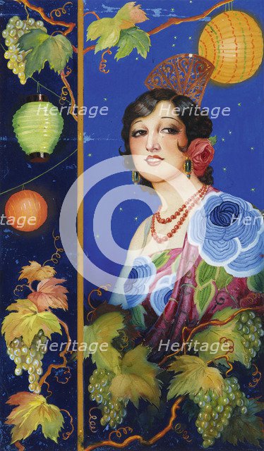 Young Woman with Shawl. Artist: Izquierdo y Garrido, Ramón José (1873-1931)