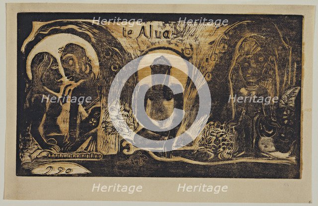 Te Atua (The Gods) From the Series Noa Noa, 1893-1894. Artist: Gauguin, Paul Eugéne Henri (1848-1903)