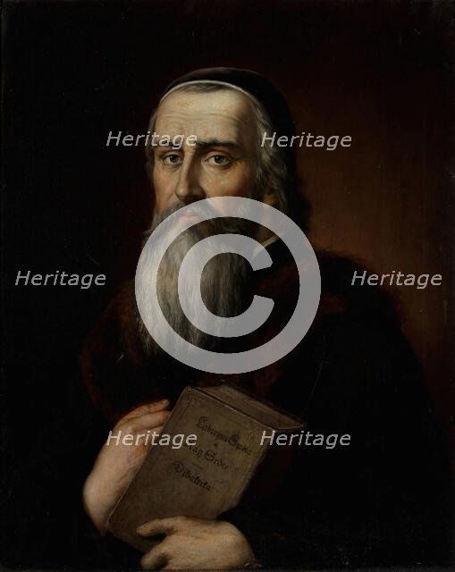 Portrait of Jan Amos Comenius (1592-1670), 19th century. Creator: Anonymous.