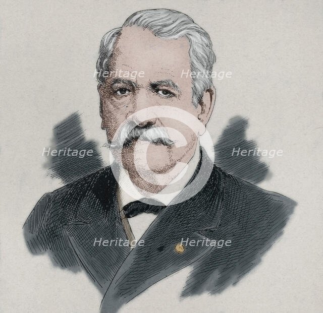 Ferdinand de Lesseps, French diplomat and entrepreneur, 1894.  Creator: Unknown.