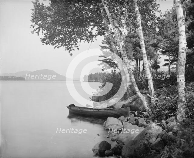 Concordia Bay, along the shore, Lake George, N.Y., (1904?). Creator: Unknown.