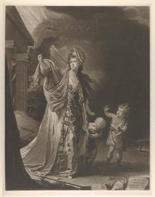 Mrs. Yates in the Character of Medea, 1771. Creator: William Dickinson.