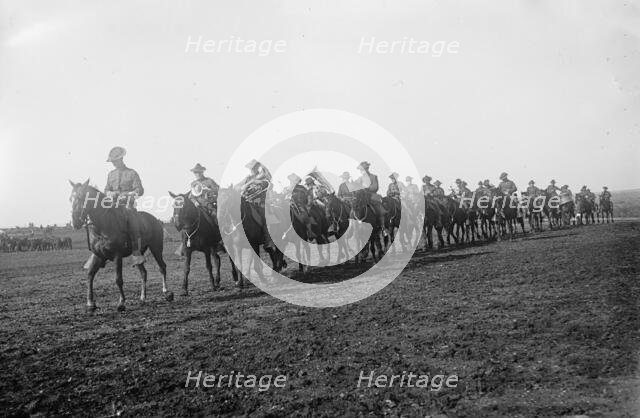 Artillery hike, San Antonio, between c1910 and c1915. Creator: Bain News Service.
