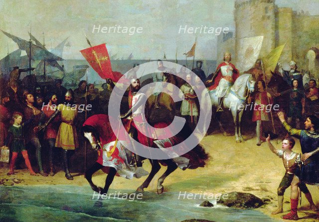 Reconquest of Cadiz in 1262 by Alphonse X 'the Wise' (1252-1294).