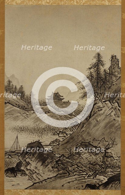 Autumn Landscape, c1470. Creator: Sesshu; Toyo (1420-1506).
