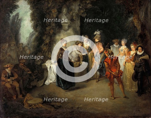 The French Comedy, after 1716. Artist: Watteau, Jean Antoine (1684-1721)