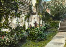 Unidentified city garden, probably New York, New York, c1922. Creator: Frances Benjamin Johnston.