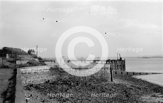 The quay outside the water gate of Tilbury Fort, Essex, c1945-c1965. Artist: SW Rawlings