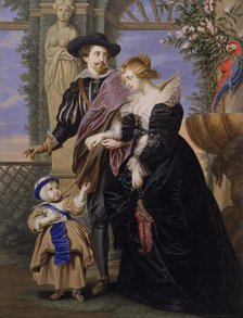Copy after "Rubens, His Wife Helena Fourment (1614-1673), and Their Son Frans (1633-1678)". Creator: Bernard Lens.