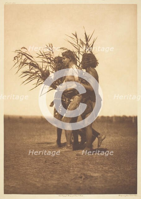 Arikara Medicine Ceremony - the Ducks, 1908. Creator: Edward Sheriff Curtis.