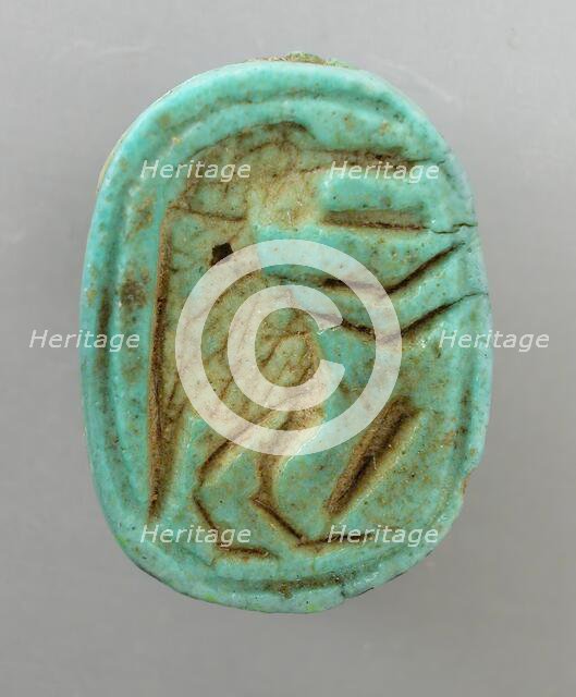 Scarab With Depiction of the Hippo Goddess Taweret, Egypt, probably 18th - 20th Dynasty 1569 - 108.. Creator: Unknown.