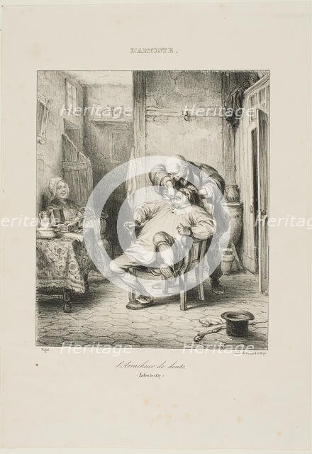 The Tooth Puller, 1837. Creator: Benard and Frey.