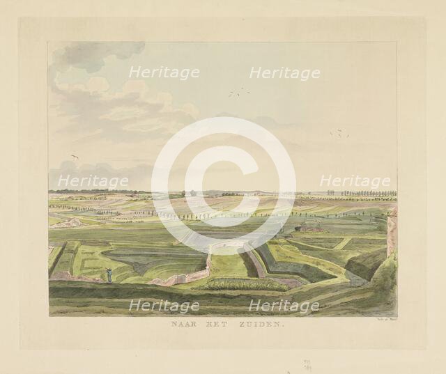View of the landscape south of Nijmegen, 1815-1824. Creator: Derk Anthony van de Wart.
