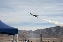Thunderbirds, 76th Navy celebrations, Nellis AFB, Las Vegas, Nevada, USA, 2022. Creator: Ethel Davies.