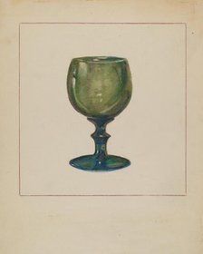Wine Glass, 1935/1942. Creator: Agnes Karlin.