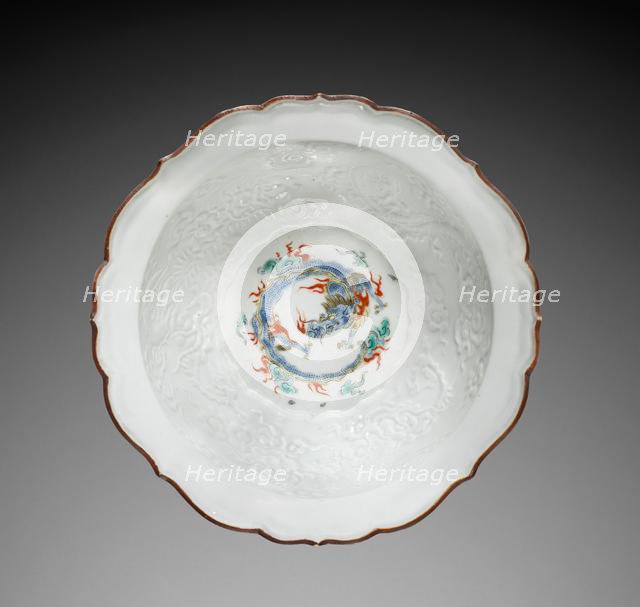 Deep Bowl with Dragons, 1700s. Creator: Unknown.