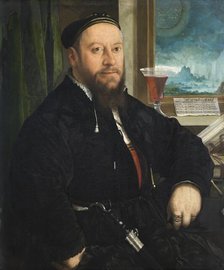 Portrait of Matthäus Schwarz, 1542. Creator: Christoph Amberger.