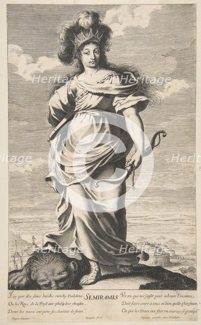 Sémiramis, ca. 1639-40. Creators: Gilles Rousselet, Abraham Bosse.