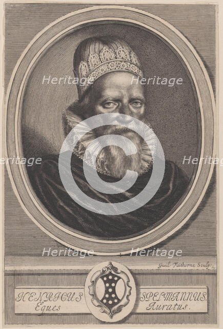 Sir Henry Spelman (Henricus Spelmannus Eques Auratus) , 1664. Creator: William Faithorne.