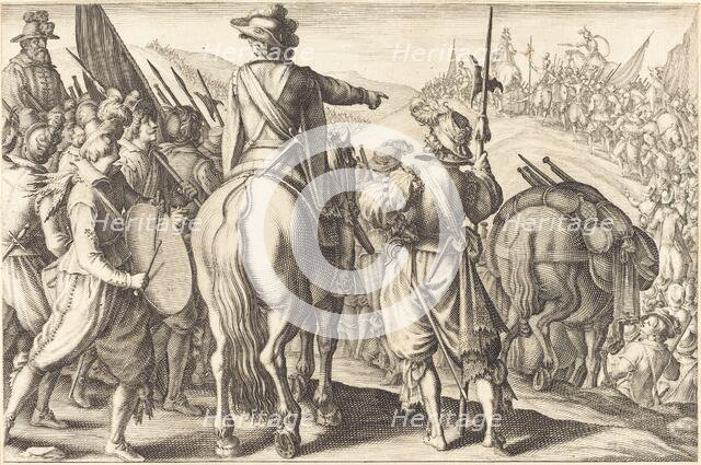 The Troops on the March, c. 1614. Creator: Jacques Callot.