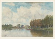 Dutch canal, c.1875-c.1899. Creator: Frederik Jacobus van Rossum du Chattel.