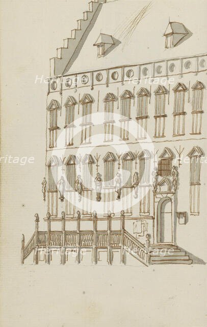Facade of the town hall in Nijmegen, c.1783-c.1797. Creator: Johannes Huibert Prins.