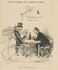 Association en commandite our l'exposition de l'humanité a la santé des pratiques, 19th century. Creator: Honore Daumier.