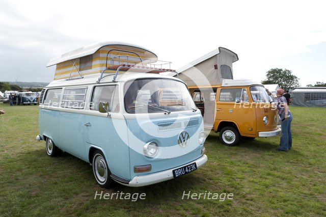 Volkswagen camper van at V Dub Island event, Isle of Wight 2013 Artist: Unknown.