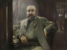 Portrait of Francis Magnard, 1884. Creator: Paul Albert Besnard.