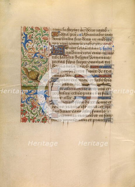 Decorated Text Page; Katherine Hours, about 1480-1485. Creator: Unknown.