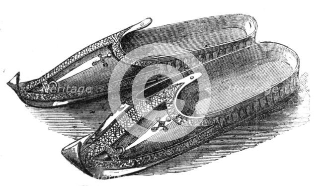 Relics from Abyssinia: silver slippers of the Abuna, 1868. Creator: Unknown.