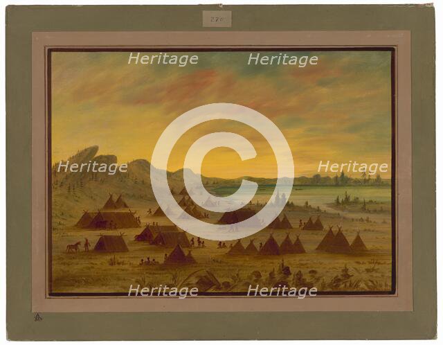 An Apachee Village, 1855/1869. Creator: George Catlin.