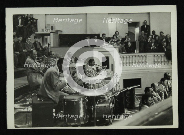 The Count Basie Orchestra in concert, c1950s. Artist: Denis Williams