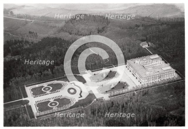 Aerial view of the Herrenchiemsee Palace, Bavaria, Germany, from a Zeppelin, c1931 (1933). Artist: Unknown